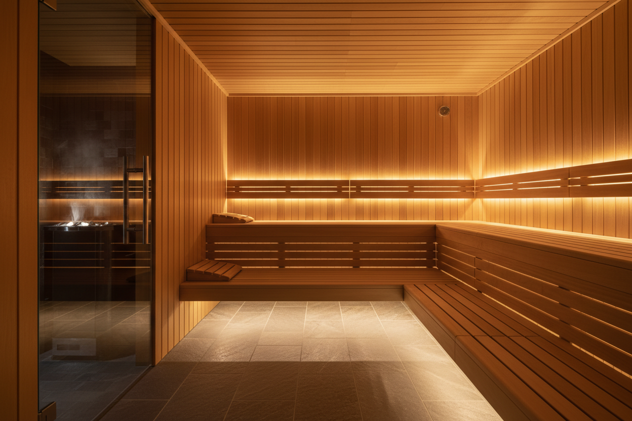 elegant pic for sauna to look rich